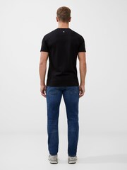French Connection Black Organic Box Logo Graphic T-Shirt - Image 2 of 3