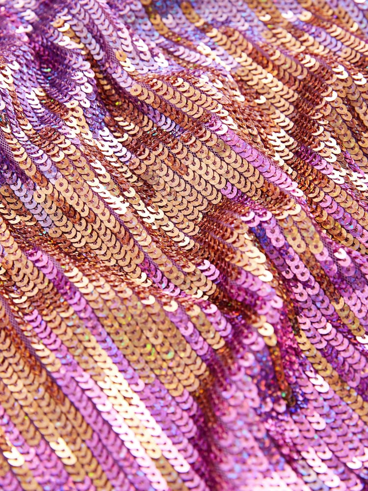 Pink Sequin Sweatshirt And Foil Leggings Set (3-16yrs) - Image 8 of 8