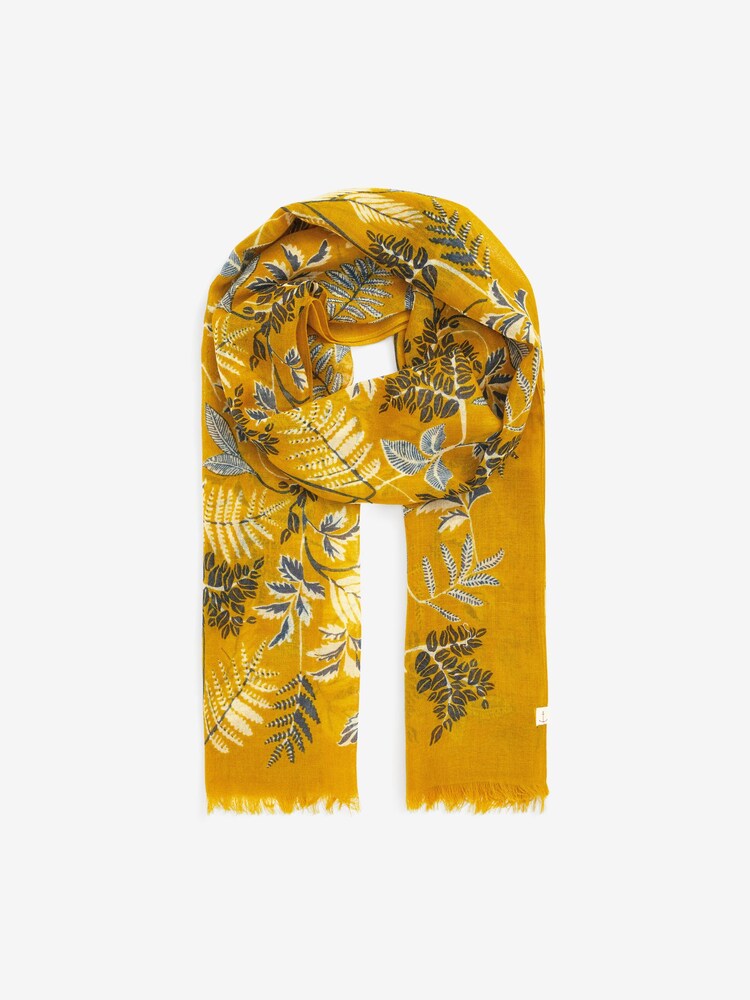 Seasalt Cornwall Yellow Pretty Printed Scarf - Image 1 of 1 Seasalt Cornwall Yellow Pretty Printed Scarf - Image 1 of 1