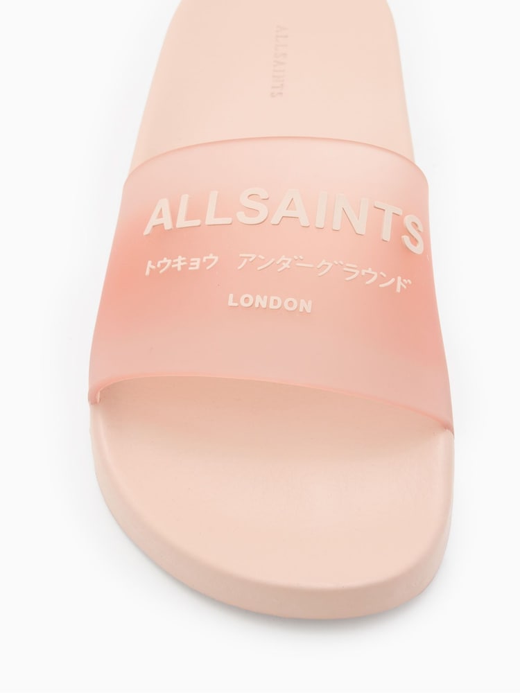 AllSaints Pink Underground Sliders - Image 4 of 5