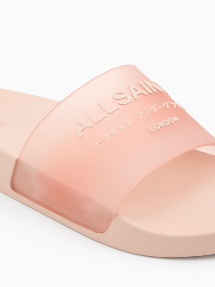 AllSaints Pink Underground Sliders - Image 5 of 5 AllSaints Pink Underground Sliders - Image 5 of 5