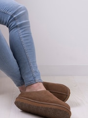 Just Sheepskin Brown Mens Louis Slippers - Image 1 of 5