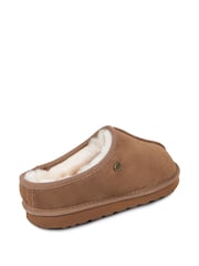 Just Sheepskin Brown Mens Louis Slippers - Image 3 of 5