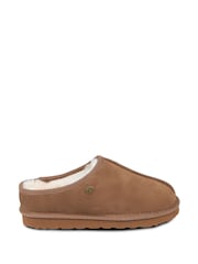 Just Sheepskin Brown Mens Louis Slippers - Image 4 of 5