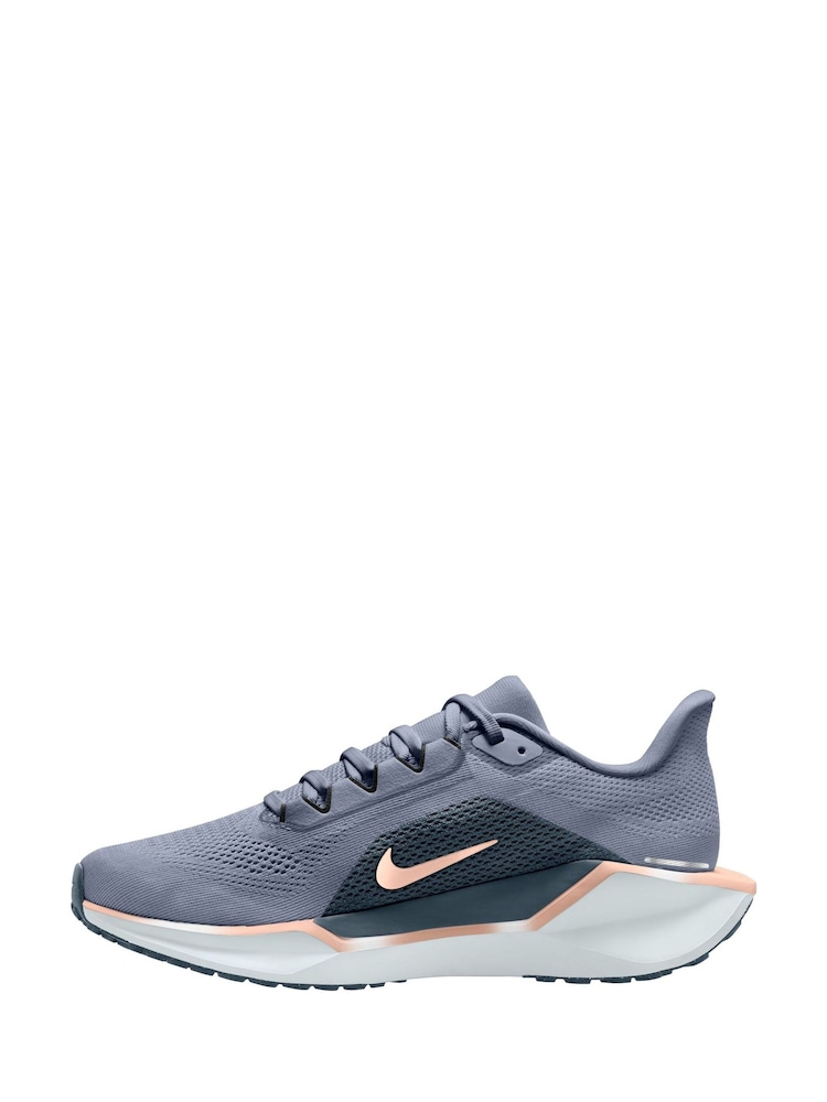 Nike Slate Blue Pegasus 41 Road Running Trainers - Image 2 of 4
