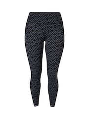 Sweaty Betty Grey Glitch Typography Print Full Length Power Pro Workout Leggings - Image 5 of 10