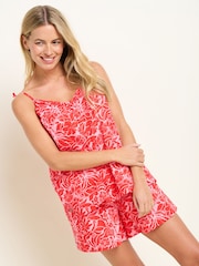 Brakeburn Red Josie 100% Cotton Camisole - Image 5 of 5