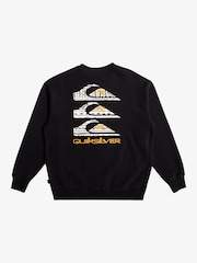 Quiksilver Black Watson Lake Logo Crew Neck Sweatshirt - Image 7 of 7