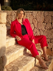 Live Unlimited Red Curve Tailored Side Split Trousers - Image 2 of 5