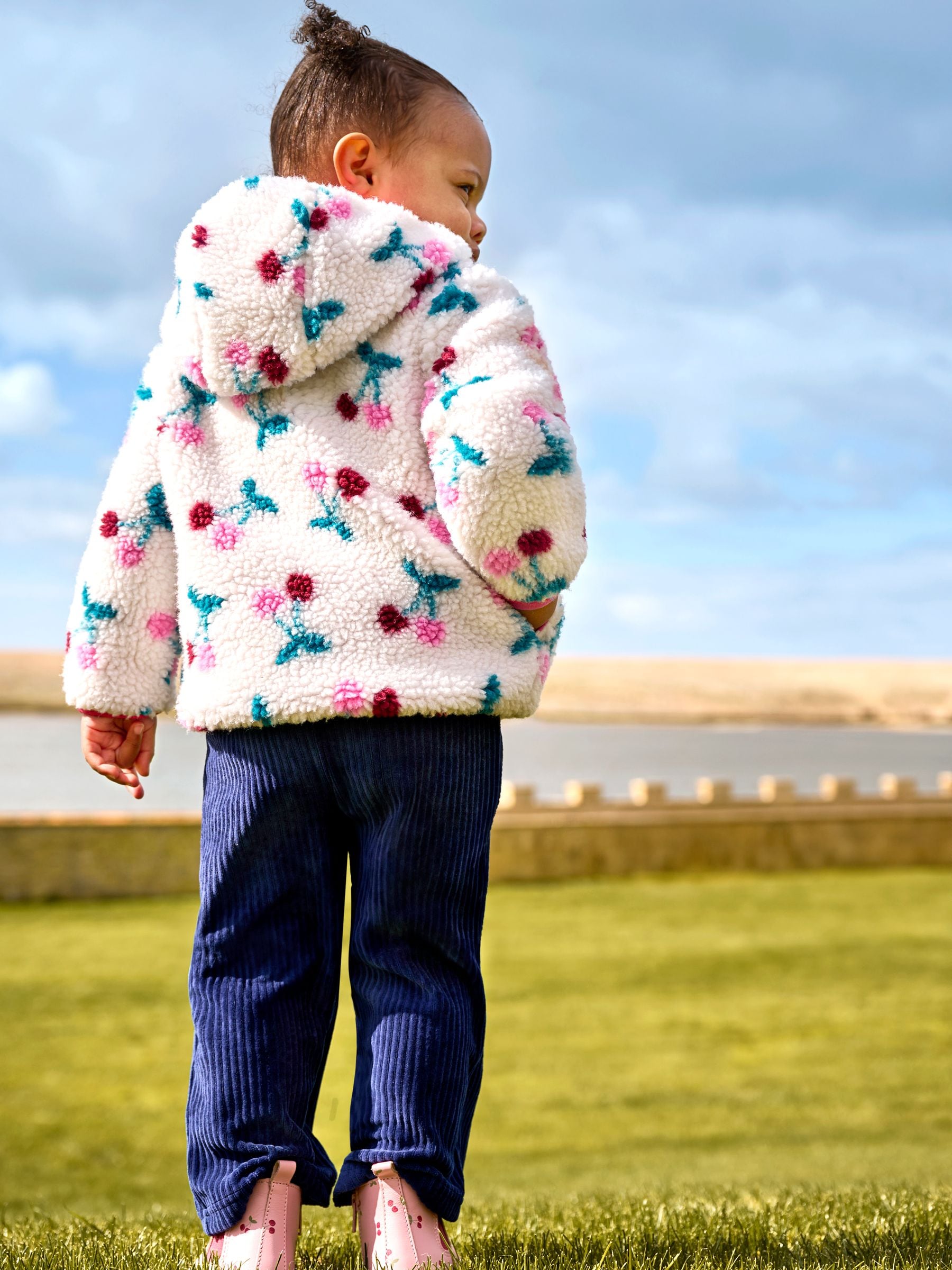 Buy JoJo Maman Bébé Cream Cherry Teddy Fleece from the Next UK