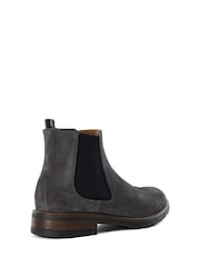 Dune London Grey Chelty Brushed Suede Chelsea Boots - Image 4 of 6