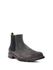Dune London Grey Chelty Brushed Suede Chelsea Boots - Image 5 of 6