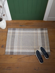 Grey Barton Check Doormat - Image 2 of 6