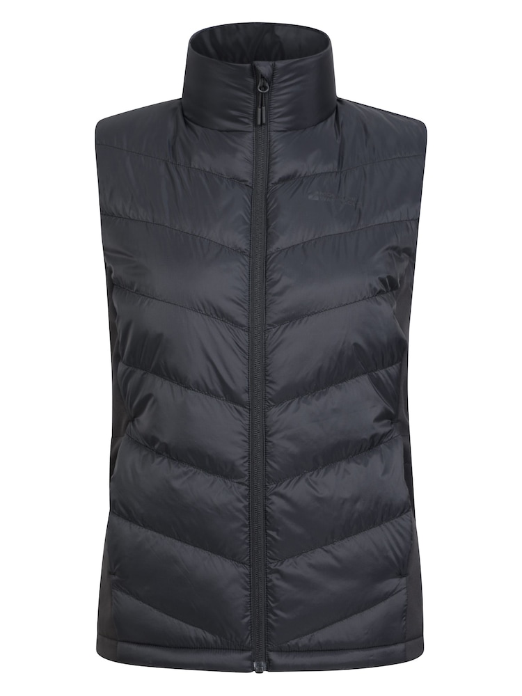 Schwarz - Mountain Warehouse Damen Turbine Wattierte Hybrid-Weste - Bild 1 von 7 Schwarz - Mountain Warehouse Damen Turbine Wattierte Hybrid-Weste - Bild 1 von 7