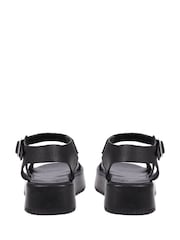 Jones Bootmaker Hailey Leather Platform Black Sandals - Image 4 of 6