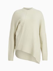 AllSaints Cream Lock Crew Neck Jumper - Image 7 of 7