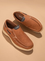 Pavers Natural Pavers Blue Slip On Boat Shoes - Image 1 of 6