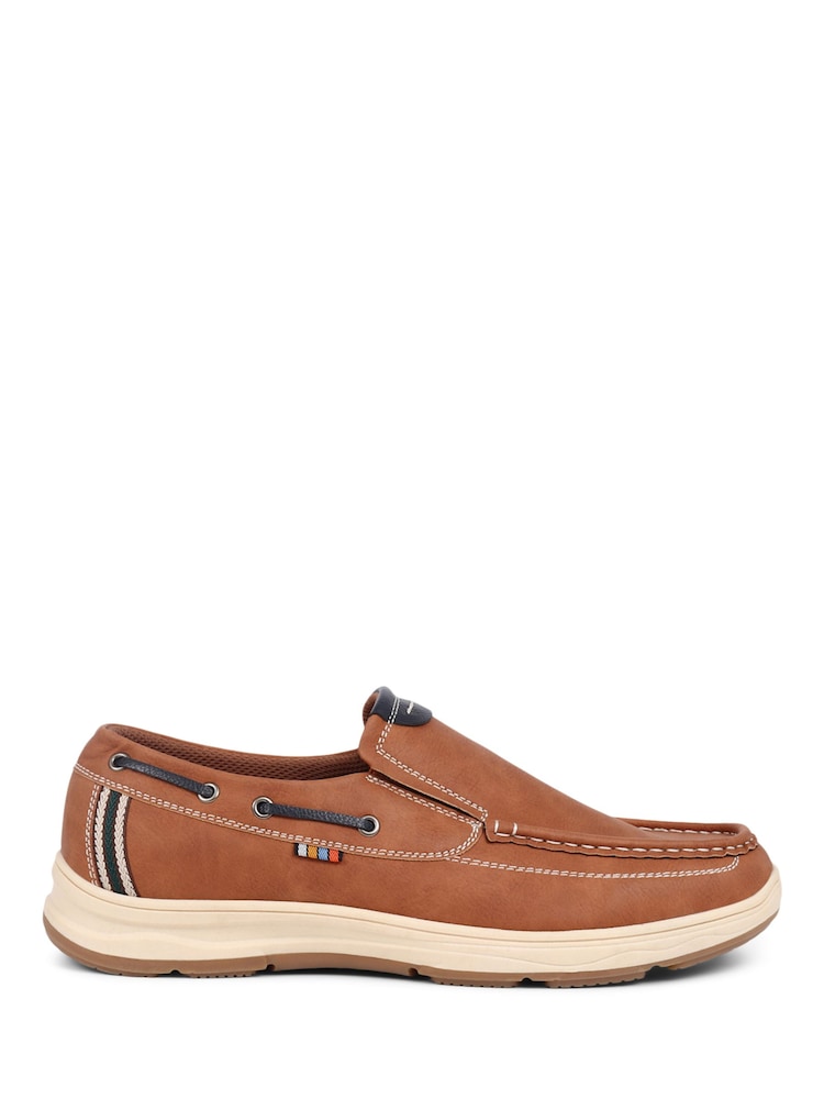 Nature - Chaussures bateau Pavers bleues à enfiler - Image 3 of 6