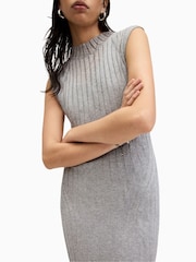 AllSaints Silver Patrice Dress - Image 2 of 7