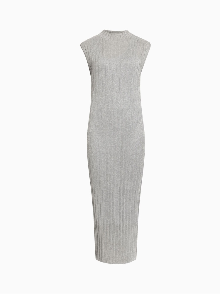 AllSaints Silver Patrice Dress - Image 7 of 7