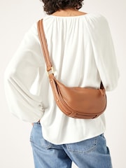 Hush Brown Rory Crescent Crossbody Bag - Image 1 of 5