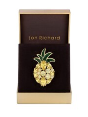 Jon Richard Gold Pineapple Brooch Gift Box - Image 1 of 5