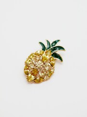 Jon Richard Gold Pineapple Brooch Gift Box - Image 3 of 5