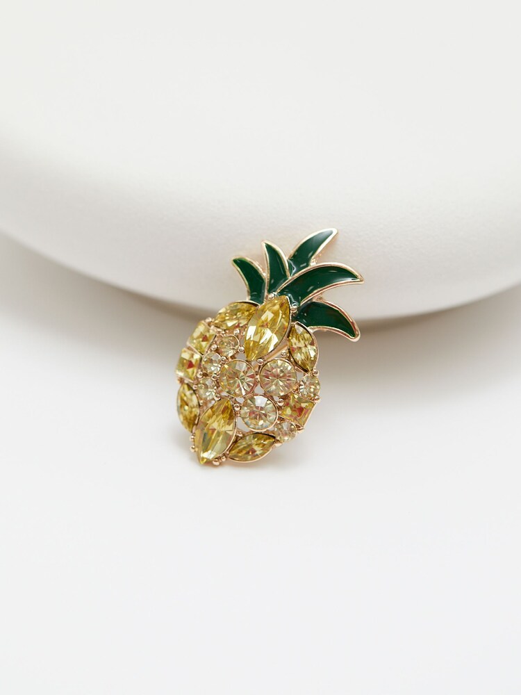 Jon Richard Gold Pineapple Brooch Gift Box - Image 5 of 5