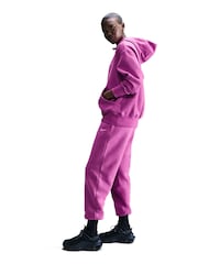 Nike Light Purple Oversized Sportswear Phoenix Fleece Mini Swoosh Pullover Hoodie - Image 10 of 12