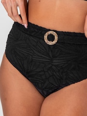 Pour Moi Black High Waist Ibiza Bikini Bottom - Image 3 of 5