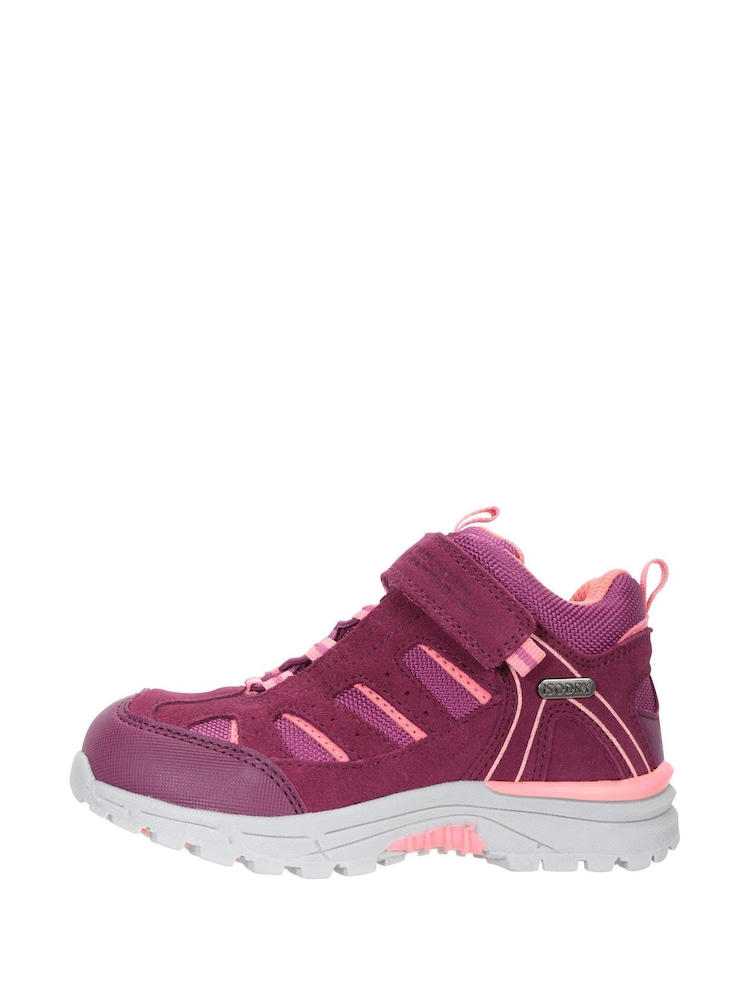 Mountain Warehouse Burgundy Red Junior Berry Drift Waterproof Walking Boots - Image 3 of 5