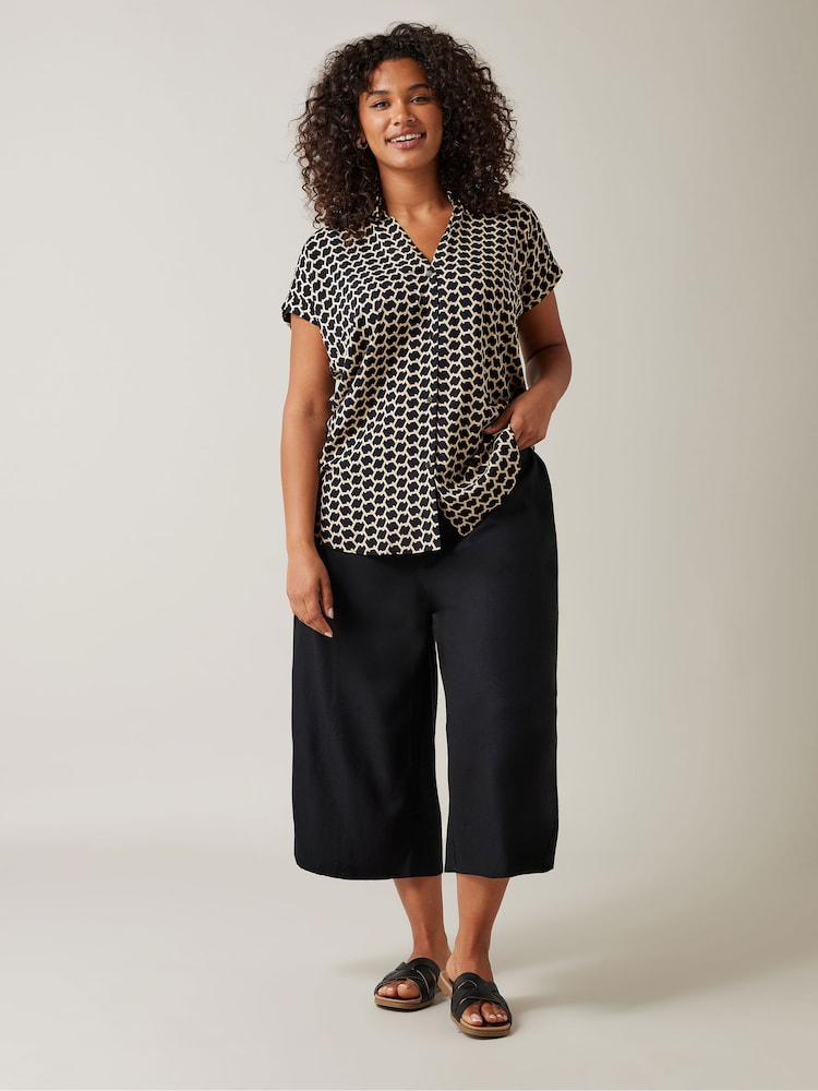 Evans Curve Zig Zag Print Blouse - Image 2 of 5 Evans Curve Zig Zag Print Blouse - Image 2 of 5