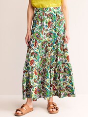 Boden Green Lorna Tiered Maxi Skirt - Image 4 of 5