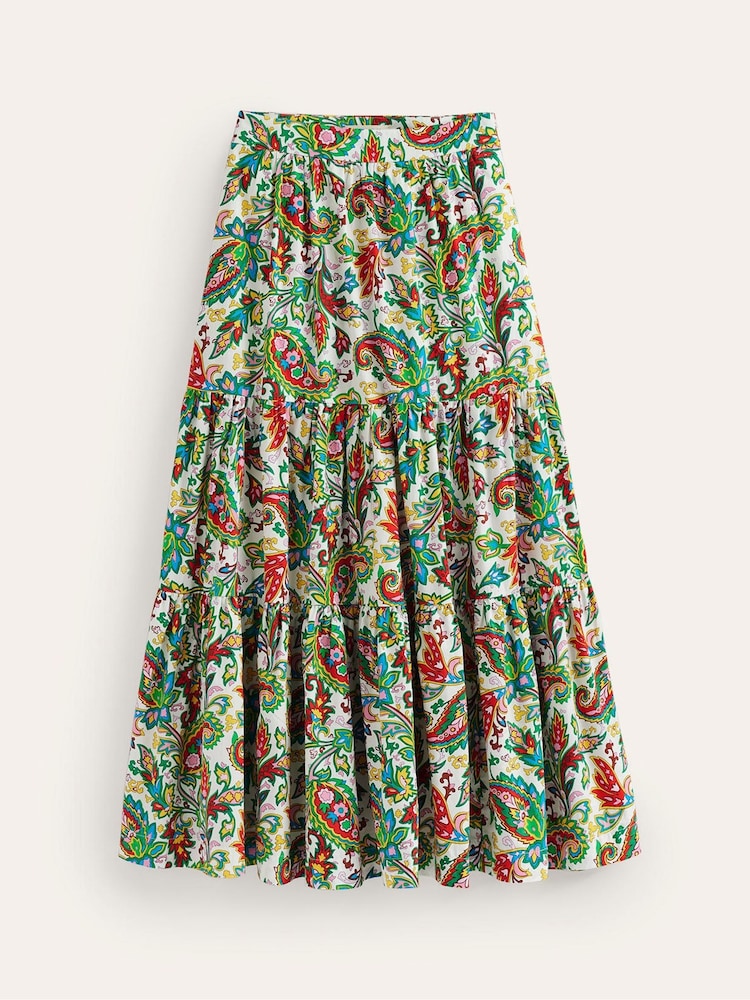 Boden Green Lorna Tiered Maxi Skirt - Image 5 of 5