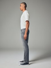 Grey Mid Skinny Fit Comfort Stretch Jeans - Image 5 of 13