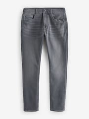 Grey Mid Skinny Fit Comfort Stretch Jeans - Image 9 of 13