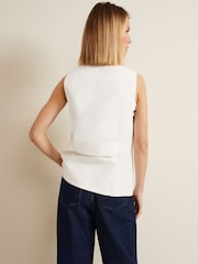 Phase Eight White Longline Inara Waistcoat - Image 2 of 7