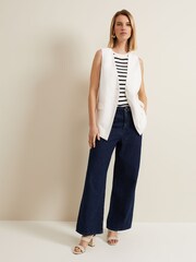Phase Eight White Longline Inara Waistcoat - Image 3 of 7