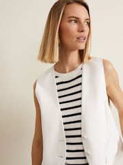 Phase Eight White Longline Inara Waistcoat - Image 5 of 7