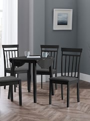 Julian Bowen Black Coast Dining Chairs Set Of 2 - Image 1 of 5