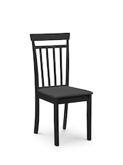 Julian Bowen Black Coast Dining Chairs Set Of 2 - Image 3 of 5