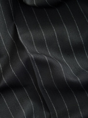 Black EDIT Wide Pinstripe Smart Trousers - Image 8 of 10