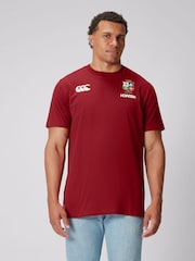 Canterbury Red British & Irish Lions Rugby Cotton Jersey T-Shirt - Image 1 of 9