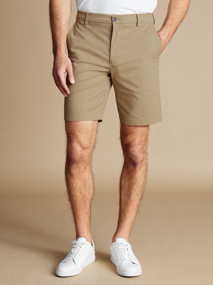 Charles Tyrwhitt Brown Cotton Shorts - Image 1 of 6
