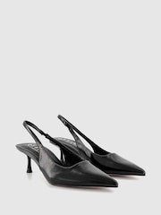 Office Black Madison Point Court Kitten Heel Shoes - Image 2 of 3