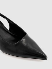 Office Black Madison Point Court Kitten Heel Shoes - Image 3 of 3
