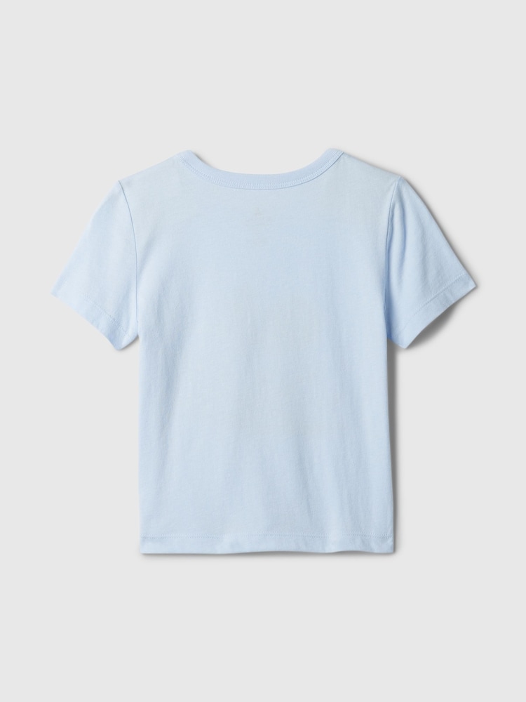 Gap Blue Surf Graphic Short Sleeve Crew Neck Baby T-Shirt (Newborn-5yrs) - Image 2 of 2