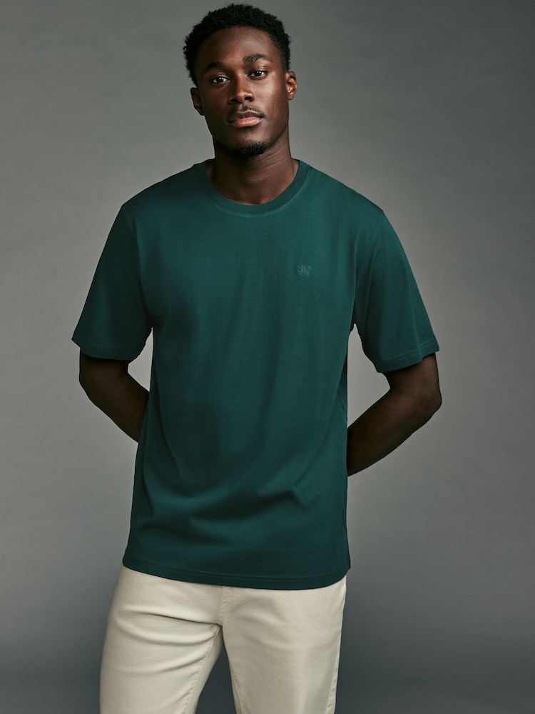 Blue/Green/Burgundy/Tan Regular Fit T-Shirts 4 Pack - Image 3 of 14