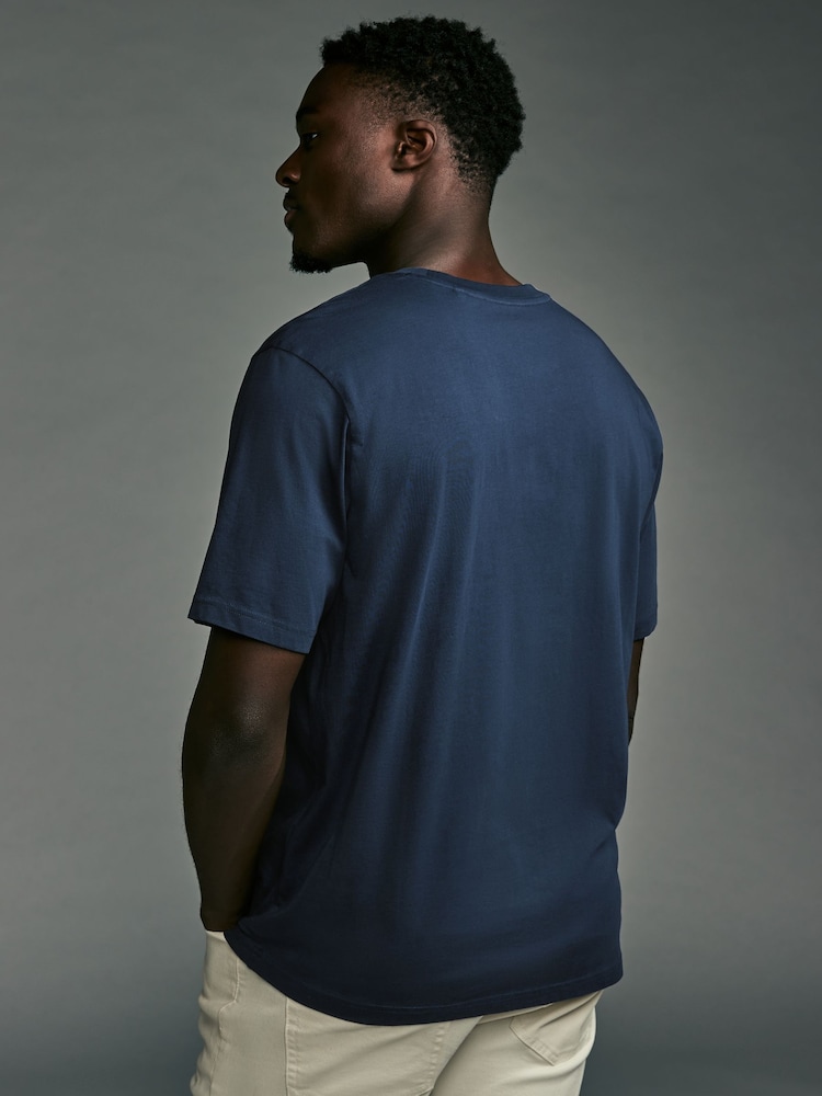 Blue/Green/Burgundy/Tan Regular Fit T-Shirts 4 Pack - Image 7 of 14