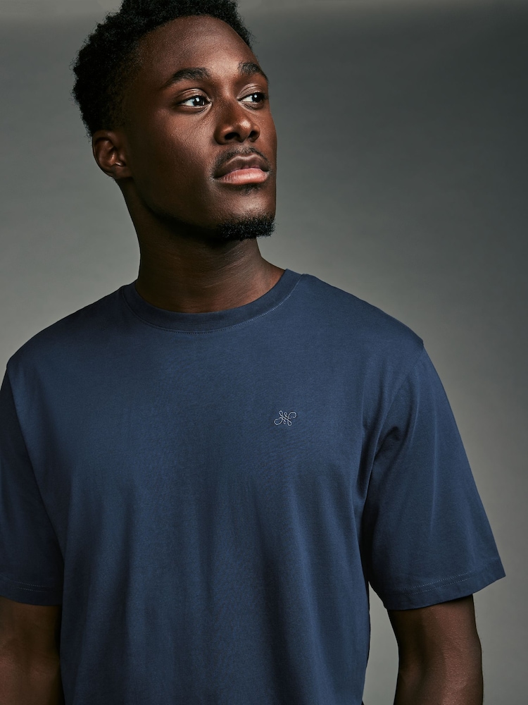 Blue/Green/Burgundy/Tan Regular Fit T-Shirts 4 Pack - Image 8 of 14